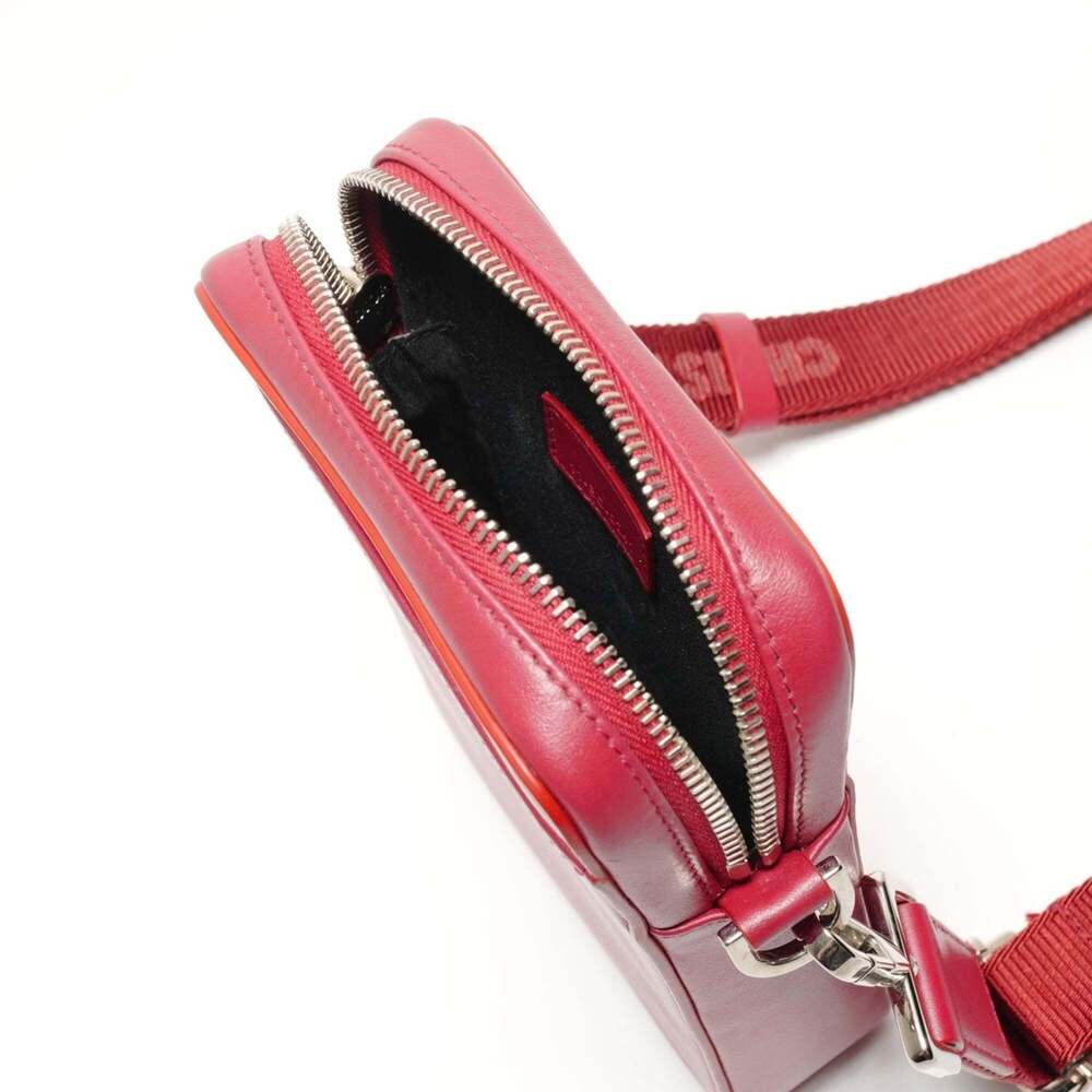 CHRISTIAN DIOR Red Leather Trotter Shoulder Bag - Picture 11 of 13